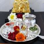 Pooja Thali set, pooja thali silver, pooja thali decoration, Pooja Thali for home, pooja thali set silver, return gifts for housewarming