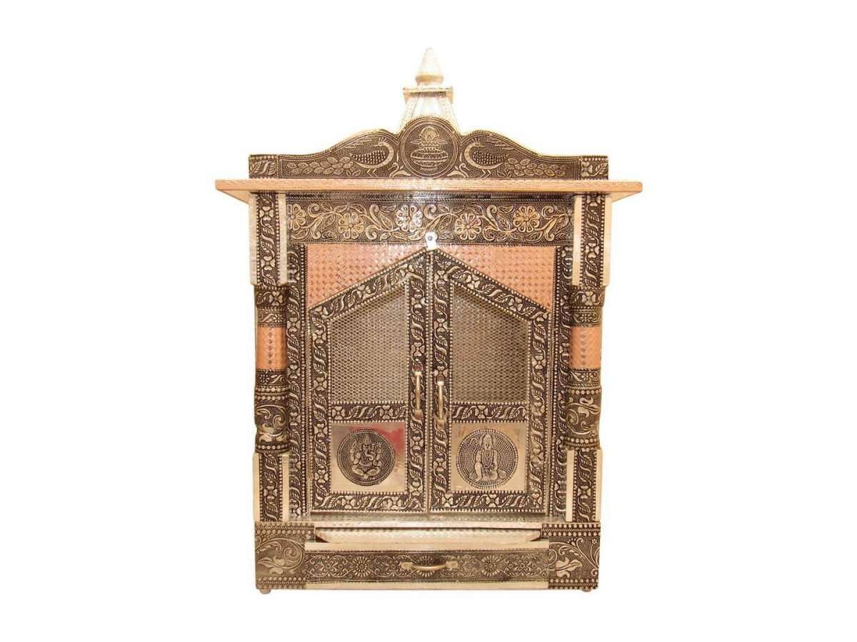 Pooja mandir wooden, wooden temple for home, home temple wall hanging, pooja mandir wall hanging, pooja mandir for home small, pooja mandir for office, small temple for home, pooja mandir for wall, pooja mandir for home with shutters and jali