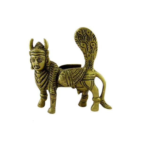 Brass cow and calf brass cow and calf idol ethnic brass kamdhenu cow and calf