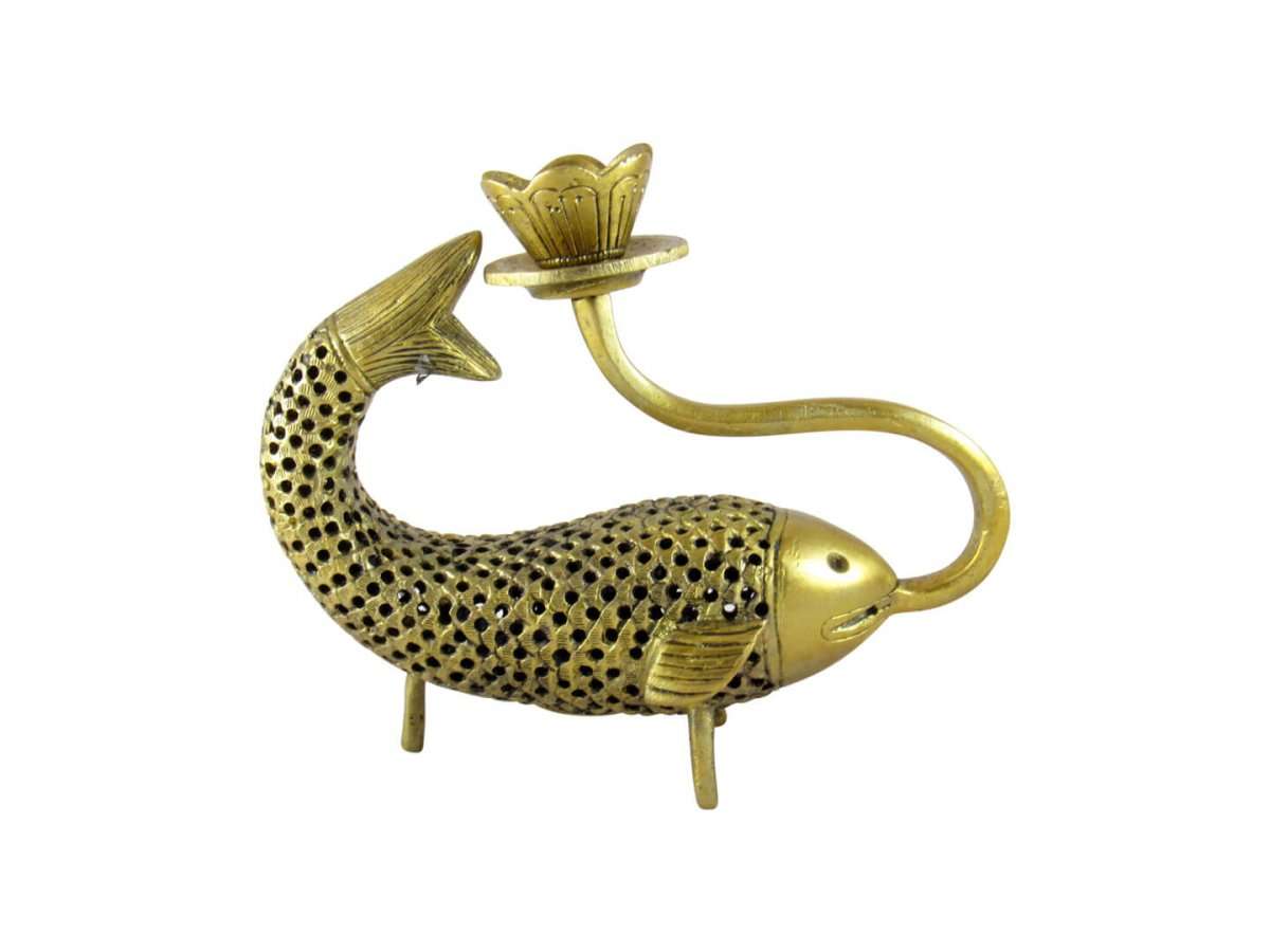 brass fish candle holder brass candle stand brass candle holder