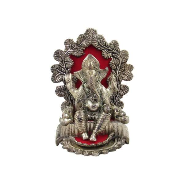 White metal ganesh idol, white metal statue, ganesha idol for home, ganesha idol for office, ganesha idol gift, ganesha murti for car, ganesh statue for temple, ganesh statue for gift, ganesh statue for home decoration