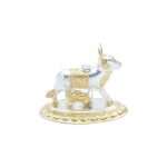 pure silver cow, pure silver cow and calf idol, cow and calf statue in silver, pure silver cow and calf idol for pooja, pure silver pooja items, pure silver gift items, pure silver gift items for marriage, pure silver gift items for housewarming, pure silver gift articles