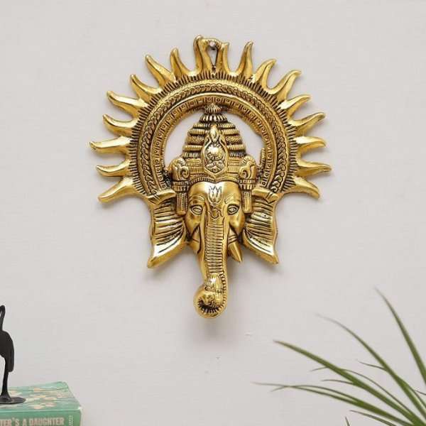 ganesh wall hanging ganesh wall hanging decor ganesh wall hanging for entrance door ganesh wall hanging for home door ganesha wall hanging for entrance ganesha idol for gift ganesha brass idol Return Gifts for Housewarming Ganesha statue pooja items for home ganesha idol for home decor