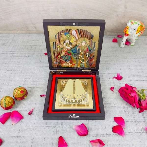 Radha Krishna photo frame, radha Krishna photo frame gift, radha Krishna wooden frame, radha Krishna frame with charan paduka, return gifts for wedding, wooden memento