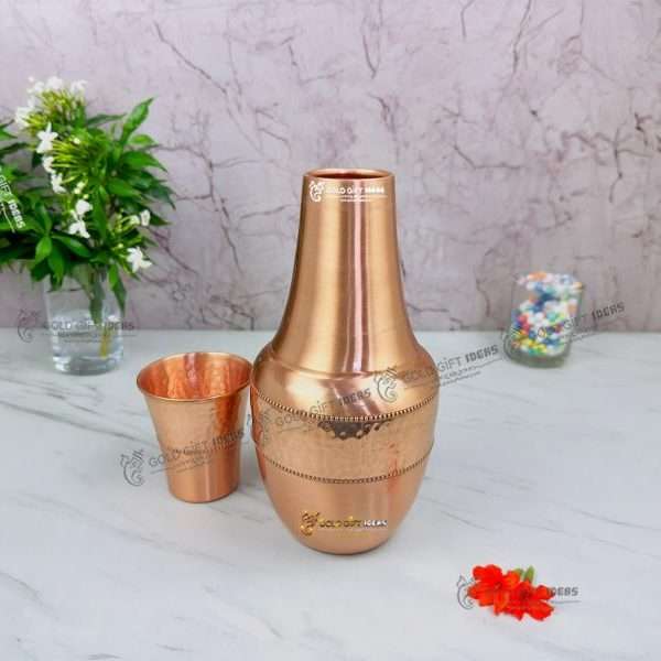 Copper Pitcher with Lid, Copper Pitcher for Water, Copper Pitcher and Cup Set, Copper Pitcher Set, Copper Jug and Glass, Copper Jug and Glass Set, Copper Jug with Glass, Copper Jug for Water, Copper Jug for Drinking Water, Copper Jug for Home, Copper Jug for Health, Copper Jar with Glass, Copper Jar for Water, return gifts, return gifts housewarming