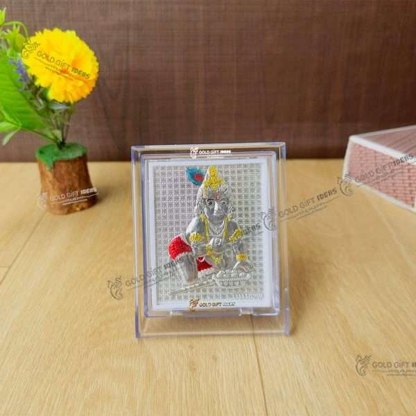 Silver Bal Gopal Frame silver bal krishna murti silver krishna frame silver bal gopal murti silver gift items for pooja silver gift items return gifts for baby shower silver bal gopal frame for gift Bal gopal photo frame, bal gopal wooden photo frame, bal gopal frame with mantra, bal gopal photo with quotes, bal gopal photo with mantra, bal gopal statue, return gifts