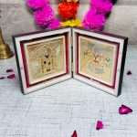 tirupati balaji frame tirupati balaji photo frame gold plated Balaji frame lakshmi photo frame for pooja laxmi photo frame for home lakshmi photo with frame religious frame for worship Wooden Momento Gift return gifts for housewarming