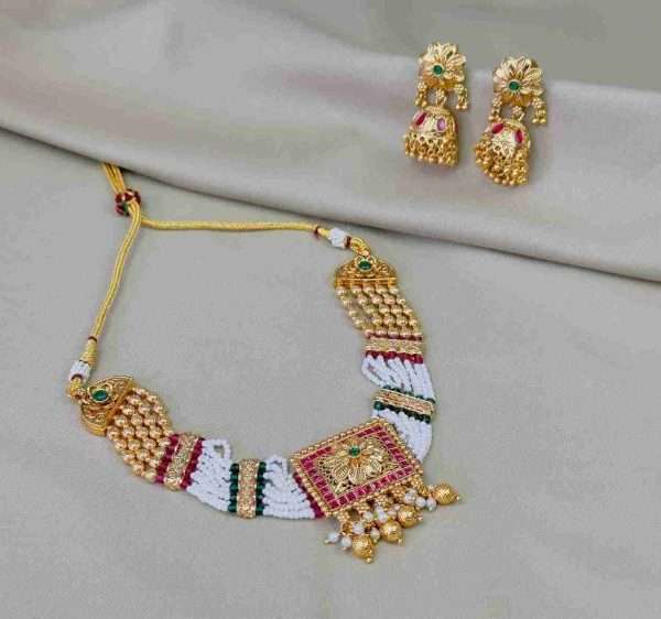 kundan pearl choker necklace kundhan pearl necklace set kundan necklace kundan necklace set kundan necklace for bride kundan necklace set for wedding traditional kundan choker necklace bridal kundan set indian kundan choker necklace kundan studded necklace set necklace for women necklace set for wedding party necklace set for women