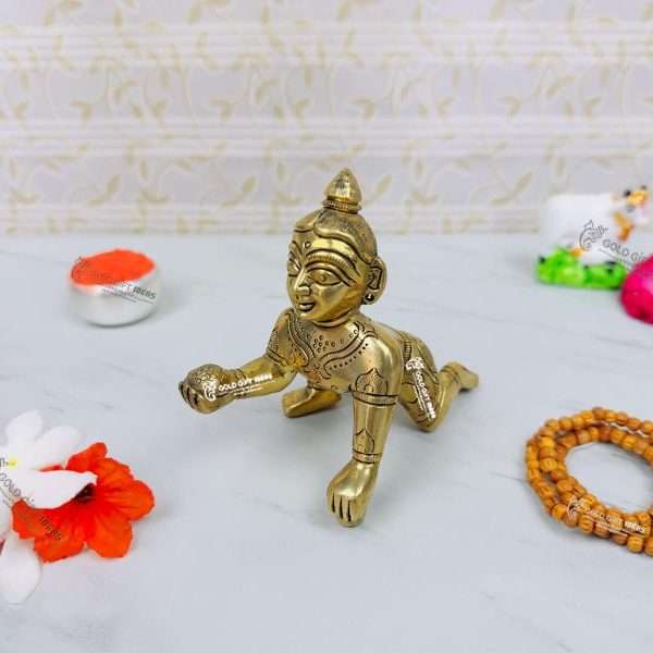 Laddu Bal Gopal, Bal Gopal Murti, Bal Gopal Brass Idol, Laddu Gopal Brass Murti, Brass Laddu Gopal, Brass Krishna Statue, Brass Krishna Murti, Bal Gopal Statue for Home, Bal Gopal Statue for Office, Bal Gopal Statue for Janmashtami, Bal Gopal Idol for Home Decor, Janmashtami Gift Ideas, Return Gifts for Janmashtami, Return Gift for Birthday, Return Gifts for Baby Shower, Return Gifts for Anniversary