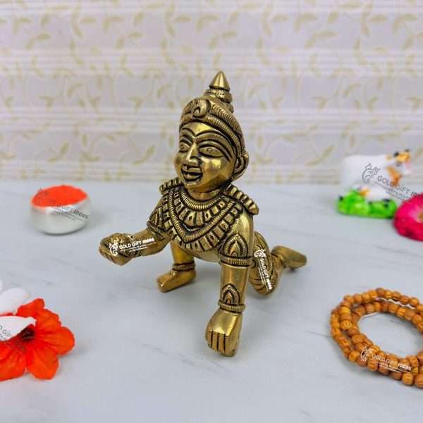 Laddu Bal Gopal, Bal Gopal Murti, Bal Gopal Brass Idol, Laddu Gopal Brass Murti, Brass Laddu Gopal, Brass Krishna Statue, Brass Krishna Murti, Bal Gopal Statue for Home, Bal Gopal Statue for Office, Bal Gopal Statue for Janmashtami, Bal Gopal Idol for Home Decor, Janmashtami Gift Ideas, Return Gifts for Janmashtami, Return Gift for Birthday, Return Gifts for Baby Shower, Return Gifts for Anniversary